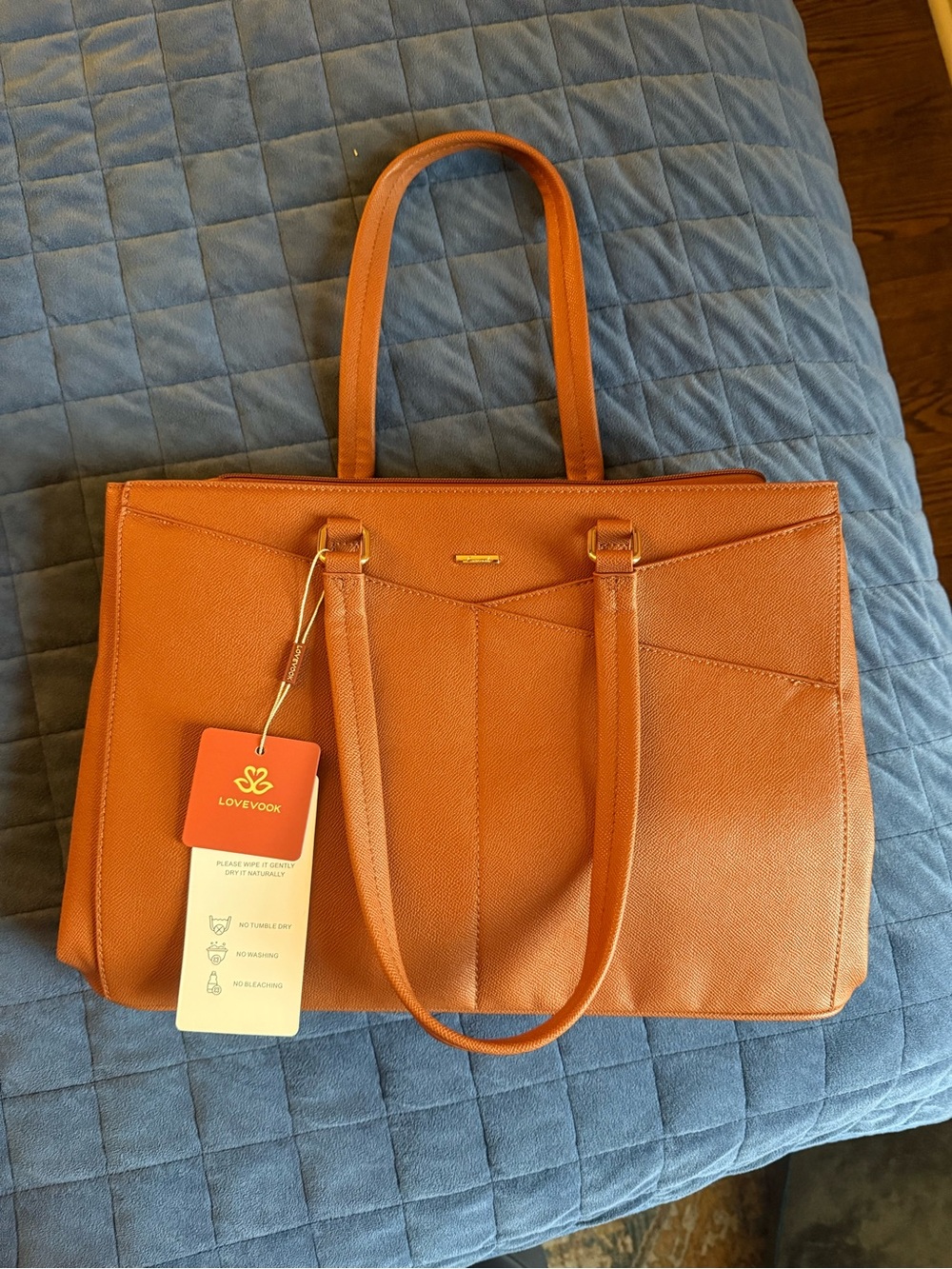 LOVEVOOK Cognac Tote Handbag for Women